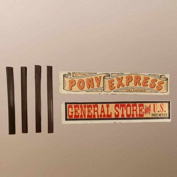 Vintage 1978 Lincoln Logs #887 General Store Post Office Pony Express 170+ Pcs - Picture 11 of 13